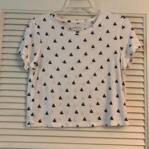 Aero crop t shirt